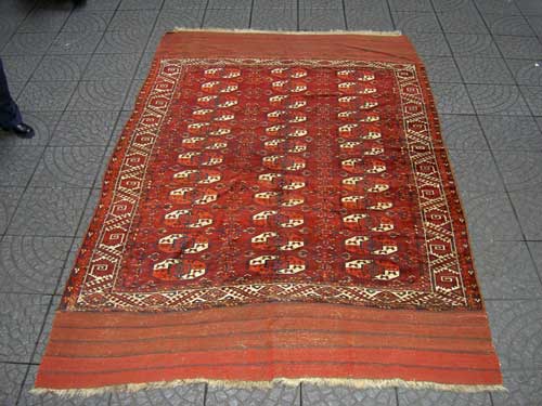 Tekk--Boukhara avec 
Kilim Asie Centrale ~1890